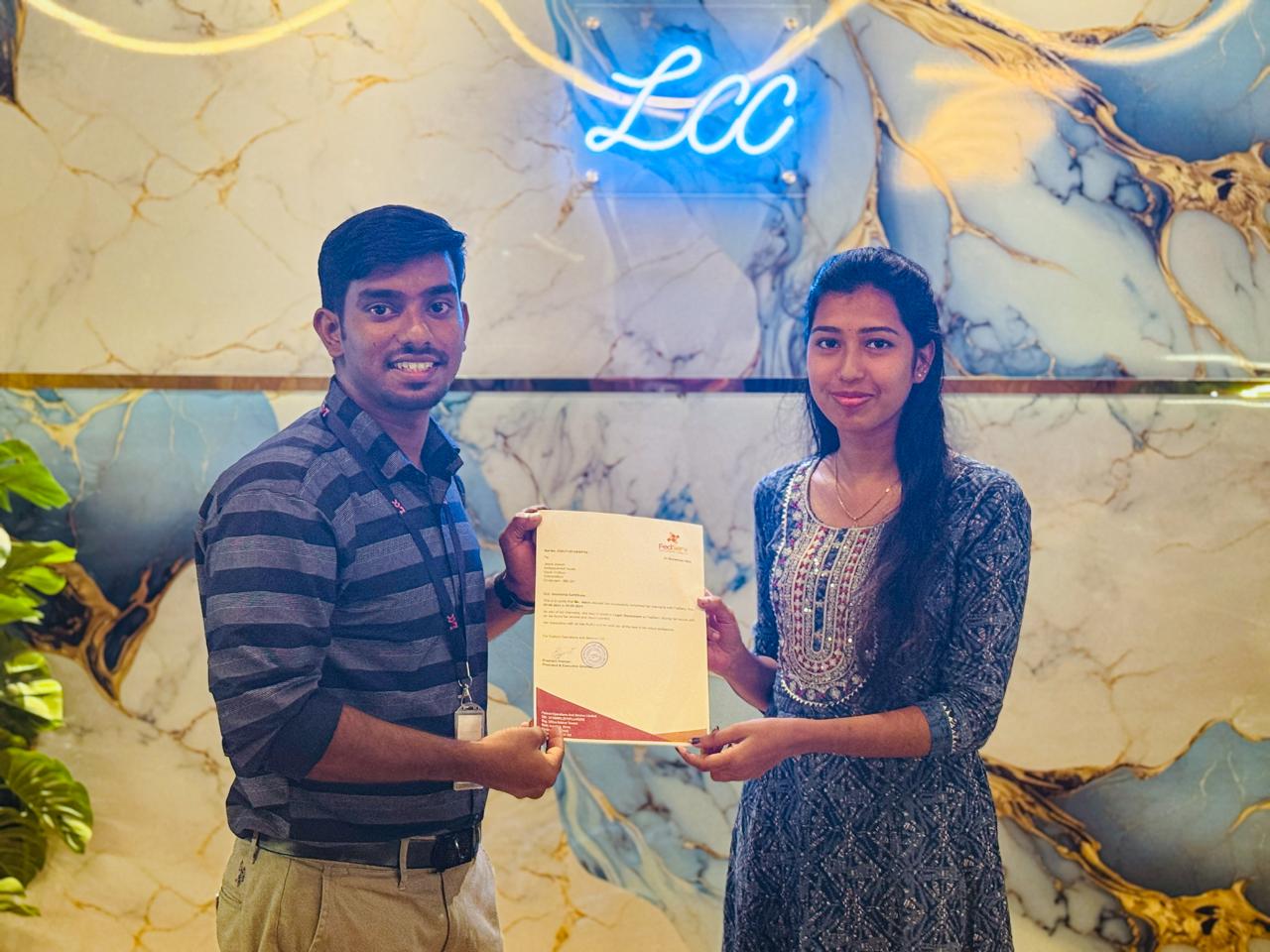 Certificate distribution to students