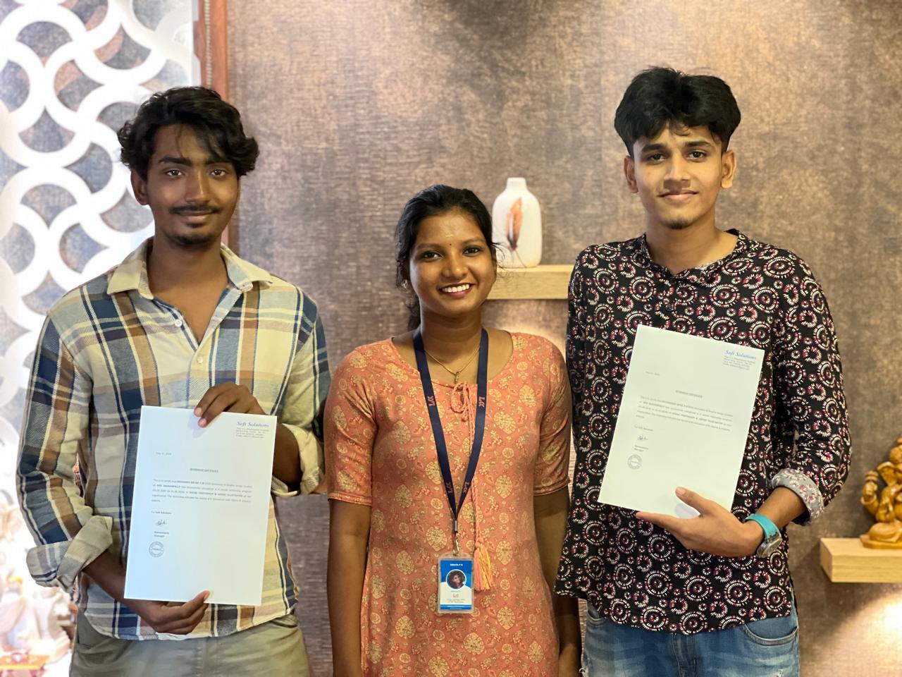 Certificate distribution to students